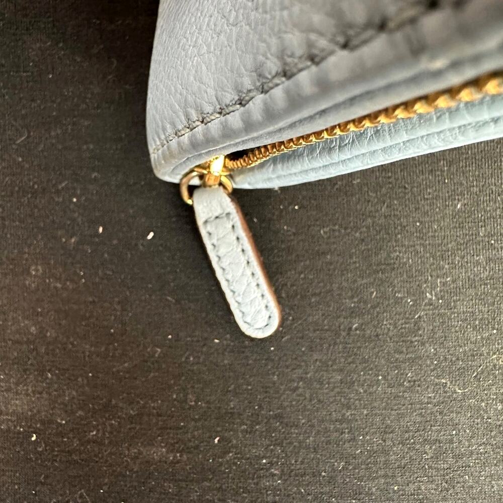 Michael Kors Leather Powder Blue Zip-Around Wallet/Clutch - Picture 12 of 12